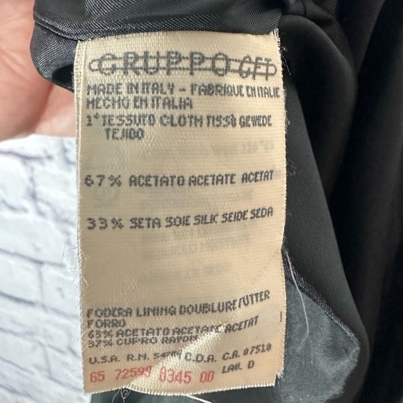 Vintage Georgio Armani Le Collezioni Black Sheath Dress Size 6 Old Money Classic - Picture 4 of 9